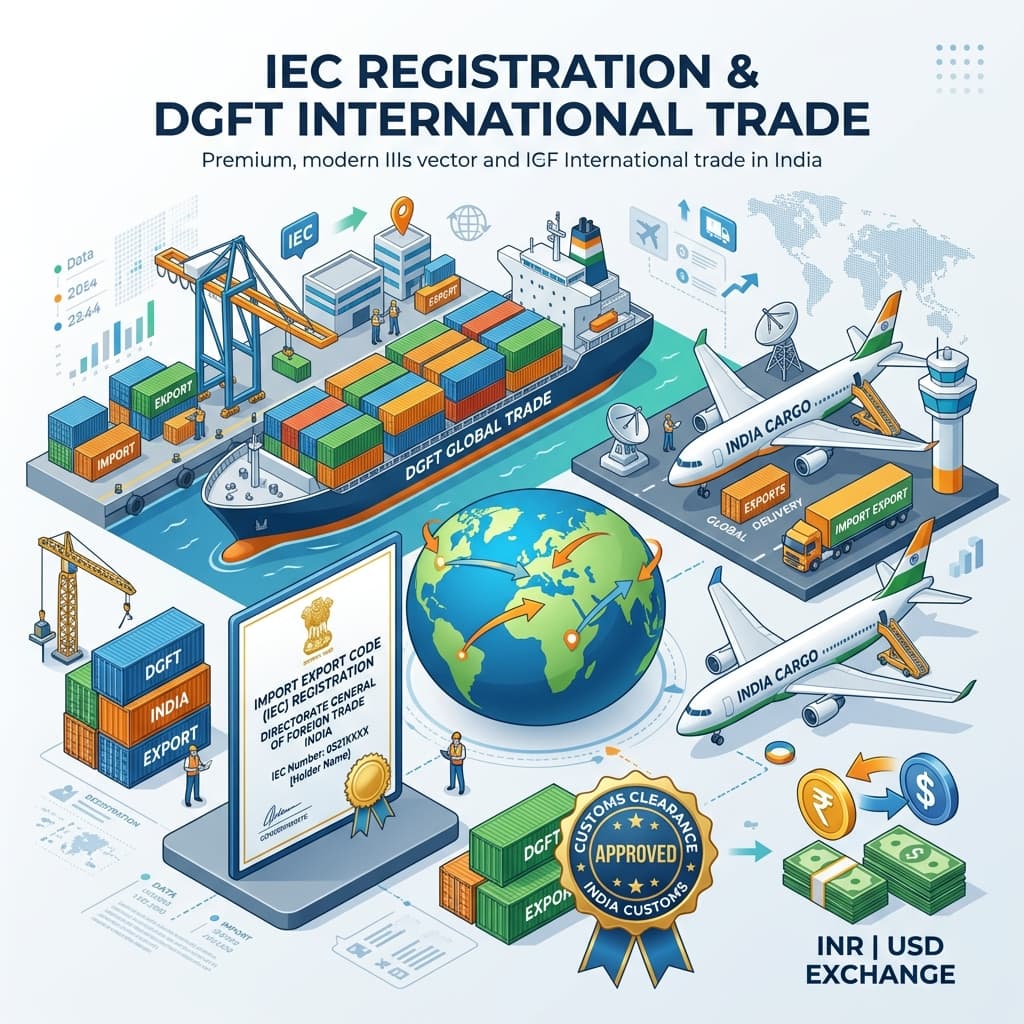 IEC Registration | IEC Registration IEC Registration — DGFT Import Export Code (IEC) Registration & International Trade — TaxQue