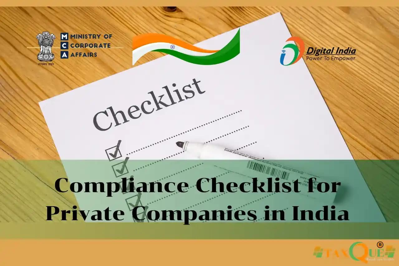 Compliance Checklist for Private Companies in India