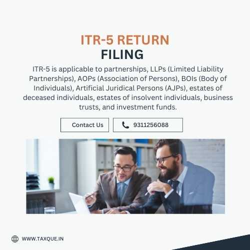 ITR-5 Return Filing