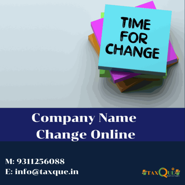 Company Name Change Online