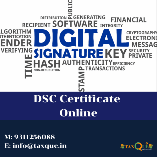 DSC Certificate Online