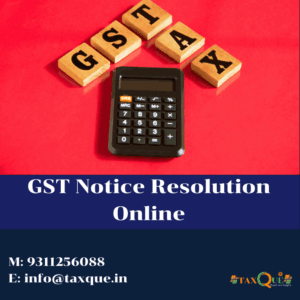 GST Notice Resolution Online