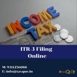 ITR-3 Filing Online